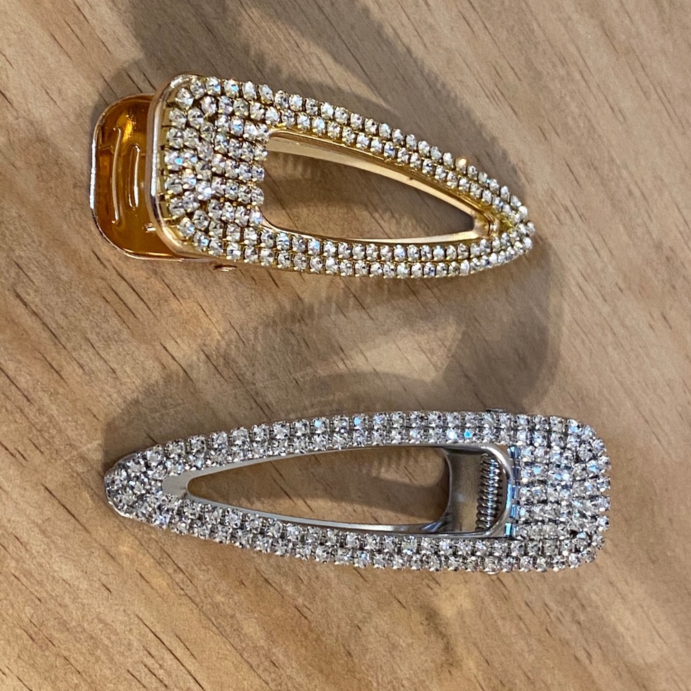 Crystal Diamonds Hair Clips